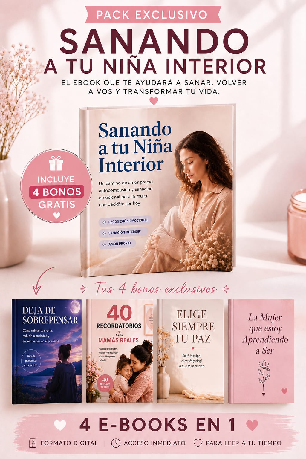 ✨ Sanando a tu Niña Interior | Pack Exclusivo + 4 Bonos GRATIS
